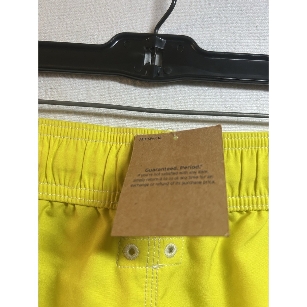Lands End Kids Swim Trunks Med In Bright Yellow- Easy To Spot - Picture 4 of 6